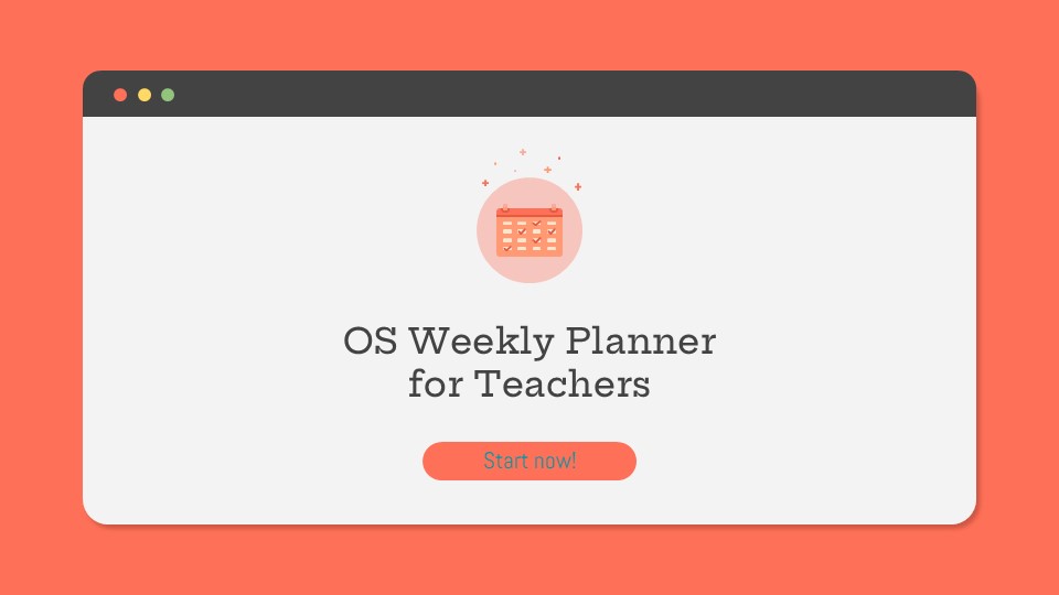 OS Weekly Planner PowerPoint Template for Teachers 1